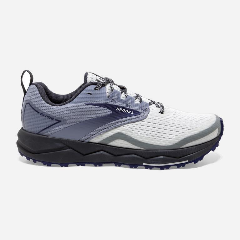 Brooks Divide 2 Australia - Women's Outdoor Trail Running Shoes - Grey/Dawn/Blue Ribbon (807623-GON)